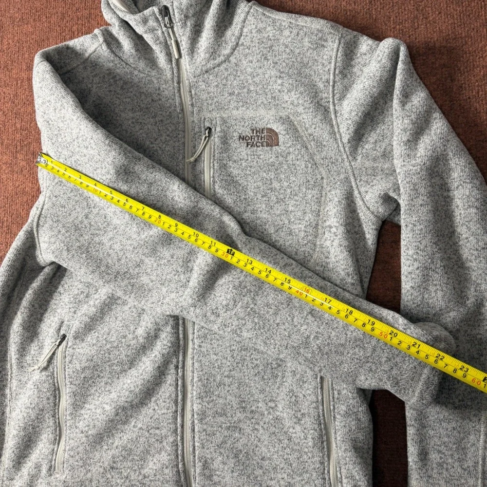 A- The North Face Gordon Lyons Full Zip Hoodie Mens Large‎ Heather Fleece Jacket